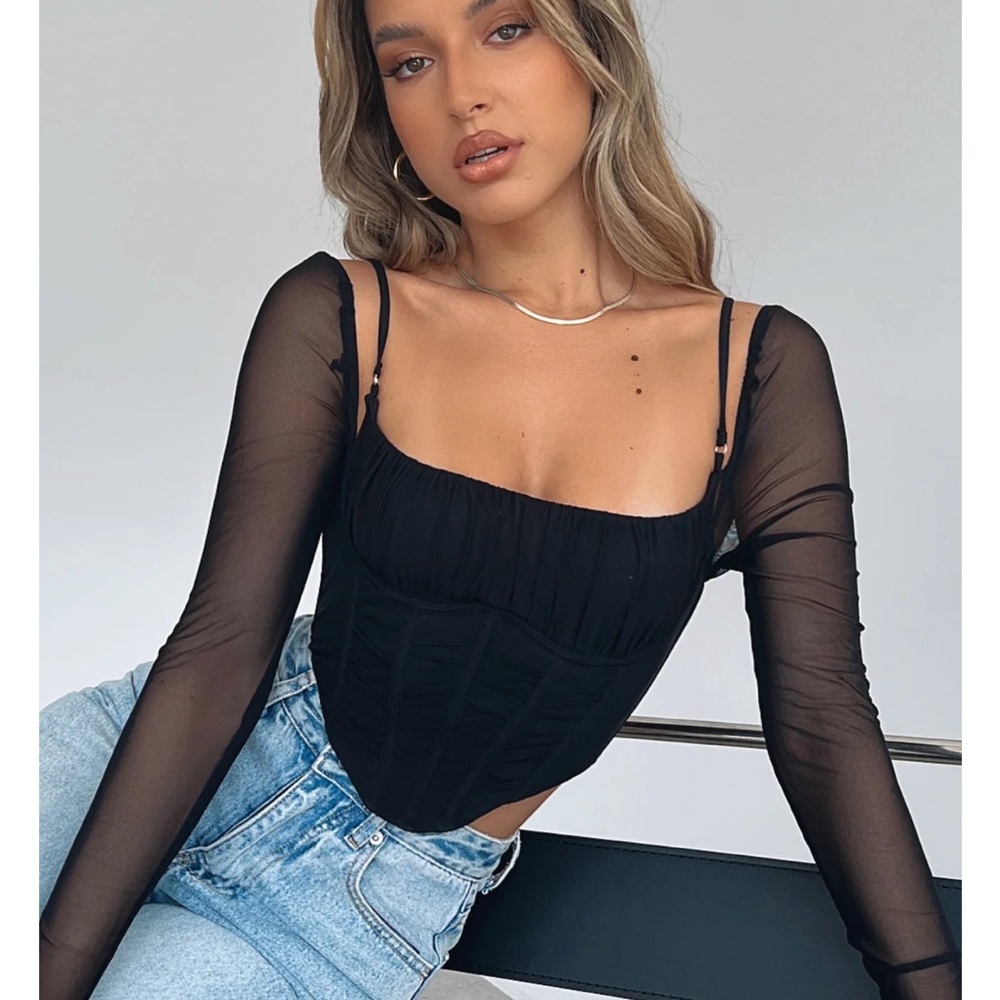 White Fox “More Than Basic Long Sleeve Bustier”